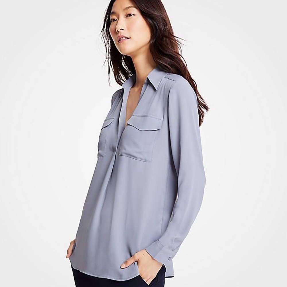 Ann Taylor Camp Shirt XL